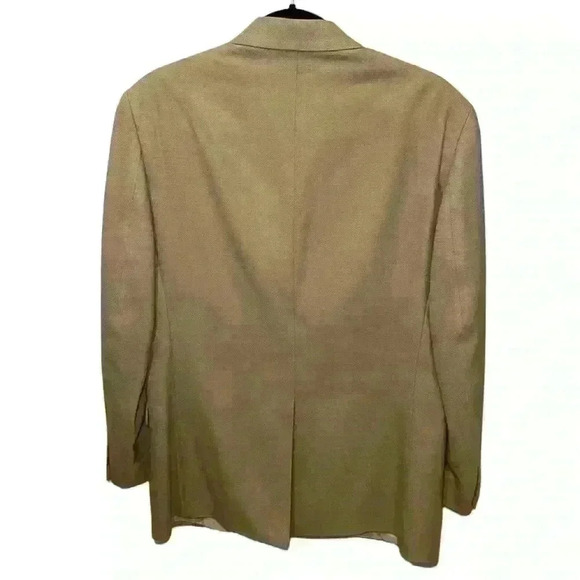 Lauren Ralph Lauren Classic Tan Sports Coat Blazer Suit Lined Jacket Mens 38R - Picture 3 of 16